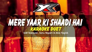 Mere Yaar Ki Shaadi Hai Karaoke  Duet [upl. by Platon600]