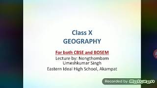 Class X Geography Unit1Part1 in Manipuri India resources and their development [upl. by Narik969]