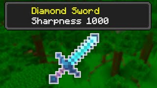 How to get a sharpness 1000 sword in Minecraft Bedrock 120 [upl. by Naujet]