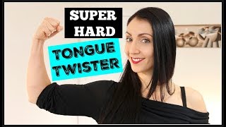 SUPER HARD Tongue Twister  Improve Your English Speaking Skills [upl. by Nerin]