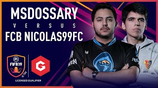 Msdossary vs FCB Nicolas  Gfinity FUT Champions Cup Grand Final FULL match [upl. by Nayd]