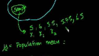 Statistics Sample vs Population Mean [upl. by Aydidey]