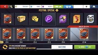 Asphalt 8 Festival Special Rewards Lamborghini Terzo Millennio [upl. by Siddra306]