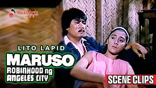 MARUSO ROBINHOOD NG ANGELES CITY 1987  SCENE CLIPS 2  Lito Lapid George Estregan Angela Perez [upl. by Joslyn962]