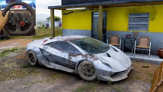 Rebuilding Lamborghini Sesto Elemento 2011  Forza Horizon 5  Logitech G29 Gameplay [upl. by Vine32]