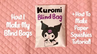 HOW TO MAKE A BLIND BAG  HOW TO MAKE PAPER SQUISHIES easy tutorial  applefrog [upl. by Ronny240]