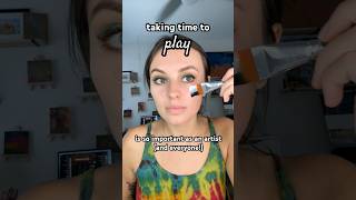 remember to play 🎨🧚 artist intuition artplay playtime bodypaint creativemakeup [upl. by Batty]