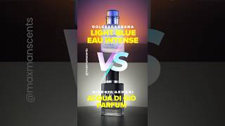 DolceampGabbana Light Blue Eau Intense and Giorgio Armani Acqua di Giò Parfum Lets compare them [upl. by Calia]