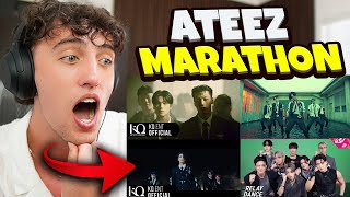 ATEEZ Marathon Wonderland Inception The Real Bouncy Performance  REACTION [upl. by Zadack]