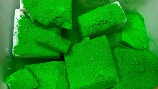 Green pigment over fresh chalk blocks 💚💚 [upl. by Razaele337]