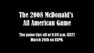 2008 McDonalds AllAmerican Preview Tyreke Evans Brandon Jennings etc [upl. by Kcirdef]