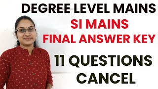 DEGREE MAINS FINAL ANSWER KEYSUB INSPECTOR FINAL ANSWER KEY11 QUESTIONS CANCEL [upl. by Jesselyn]