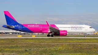 Wizz Air Airbus A321 Neo Landing at Vienna 4K [upl. by Aenet]