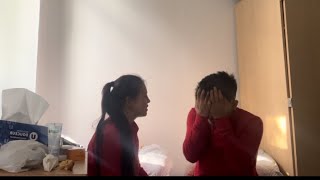 Pregnant prank on my boyfriend and brother reaction  he cried and got emotional 🥹 [upl. by Yeliw]