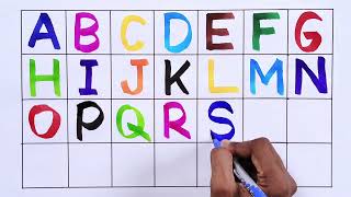 A for Apple B for Ball  English Alphabets A to Z  ABCD Phonics Song 35 [upl. by Cirded]