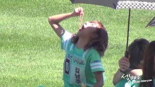 130903 아육대 앙칼지게먹는남주 직캠 by 셀빠 [upl. by Roxie]