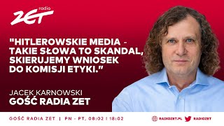 quotHitlerowskie mediaquot Jacek Karnowski Takie słowa to skandal skierujemy wniosek do komisji etyki [upl. by Ingles909]