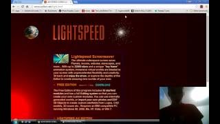 the Light speed screen saver [upl. by Ruyam]