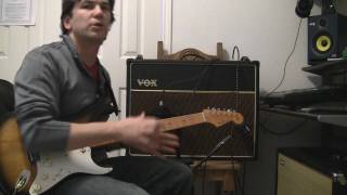 Scott Whigham  Vox AC30 CC2 with Fender Stratocaster Top Boost Channel [upl. by Aihsetel]