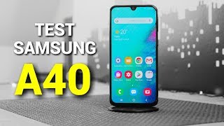 TEST du SAMSUNG Galaxy A40  smartphone [upl. by Elianore]