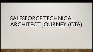 Salesforce Certified Technical Architect Certification Exam  Review  Prerequisites [upl. by Orland]