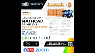 Fundaciones con Mathcad Prime 10 y ASDIP Foundation [upl. by Yatzeck]