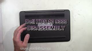 Dell XPS 13 9333 How To Partially Take Apart Lower Case Bottom Disassembly [upl. by Edialeda442]