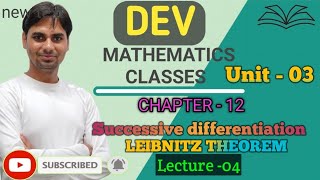 LEIBNITZ THEOREM differentialcalculusbsc1styear bcastudents DevMathematicsClasses [upl. by Asiilanna658]