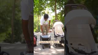 This Guy Folds the Best Baby Strollers India 2024 in 30 Secs 😍 viralreels [upl. by Arramahs]