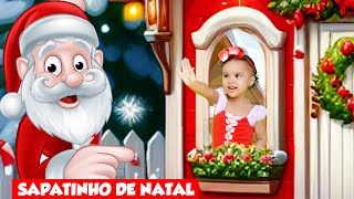 Música infantil Natalina Sapatinho de Natal  Papai Noel deixou um presente [upl. by Lerrej]