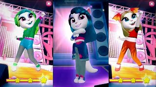 All 5 Dance Levels in My Talking Angela2  Most Popular Video 🌟 2mytalkingangela mytalkingangela2 [upl. by Sisile]