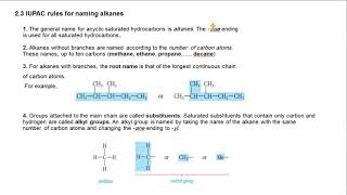 Organic Chemistry Lecture 3 Alkanes and Cycloalkanespart1 [upl. by Lhary]