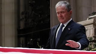 George W Bush Delivers Emotional Eulogy for His Father George HW Bush [upl. by Lorie]