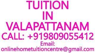 TUITION IN VALAPATTANAM for ICSE ISC CBSE NIOS STATE BOARD MATHS SCIENCE PHYSICS CHEMISTRY [upl. by Solhcin]