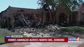 Homes damaged across north okc edmond [upl. by Bettina358]