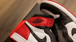 2016 Jordan 1 Black Toe Review amp Compare to Chicago 1s amp BlackWhite OG 1s [upl. by Cirek]