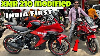 karizma xmr 2024 modified  Xmr 210 Modifications  Xmr crash guard 🤩🤩 [upl. by Pucida]