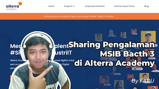 Sharing Pengalaman MSIB  Alterra Academy By FAPU [upl. by Amandy]