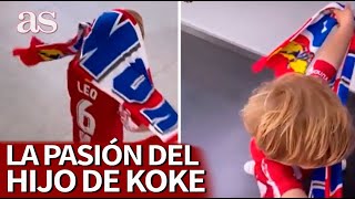 El HIJO de KOKE ENAMORA hasta al último COLCHONERO quot¡ATLETI ATLETIquot  Diario AS [upl. by Blakely]