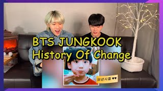 SUB Koreans React To BTS JUNGKOOKs history of change [upl. by Rennob919]