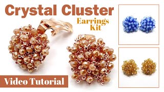 Sparkling Clip on Earrings Tutorial [upl. by Hara]