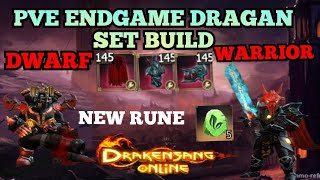 DRAKENSANG  DWARFDRAGONKNIGHT PVE ENDGAME BUILDS WITH DRAGAN SET  5 CONCENTRATED SPRING RUNES 🔥🔥 [upl. by Landan480]