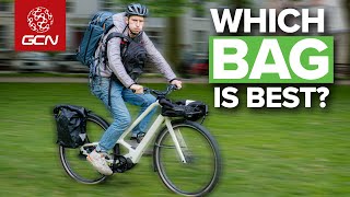 Backpacks vs Panniers Whats MY BEST BIKE BAG For Commuting [upl. by Raamaj]