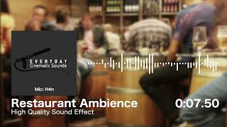 Restaurant Ambience  HQ Sound Effect [upl. by Cyrillus]