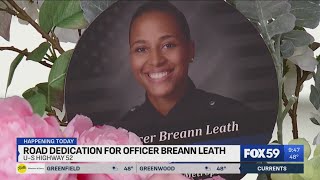 Road dedicated to IMPD Officer Breann Leath [upl. by Thorsten]