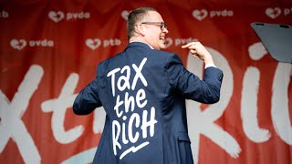 Raoul Hedebouw doorbreekt een van de grote taboes in de Belgische politiek Tax the rich [upl. by Saffier129]