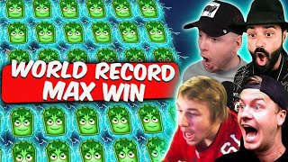 REACTOONZ WORLD RECORD BIGGEST WINS Top 10 Roshtein Xposed Spinlife [upl. by Lasorella]