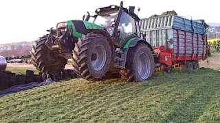 Silo fahren mit Deutz Agrotron 150 [upl. by Casady]