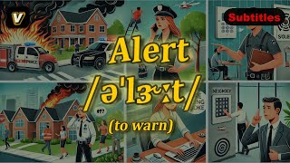 v Alert meaning to warn with 5 examples [upl. by Rossen]