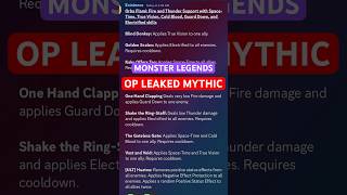 Monster Legends Leaked Broken Support Monster mobilelegends monsterlegendsleaks [upl. by Elvyn]